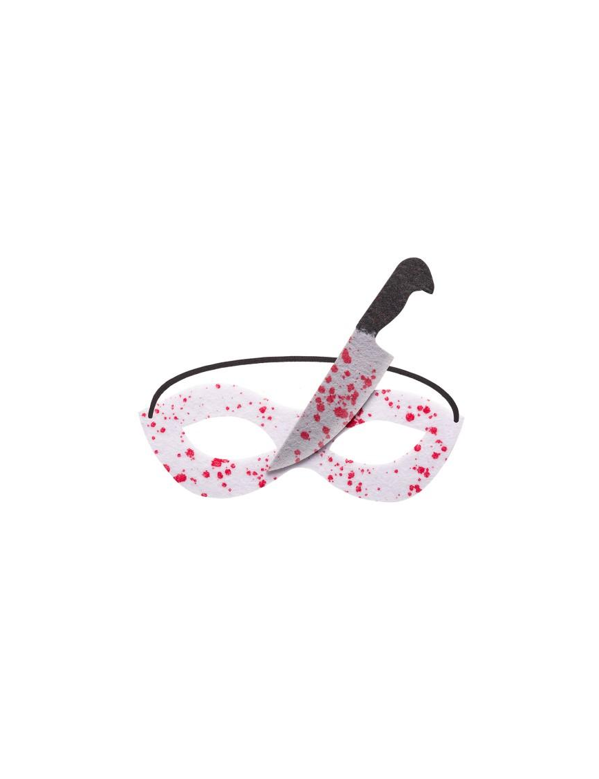 MASCHERA TESSUTO CON COLTELLO