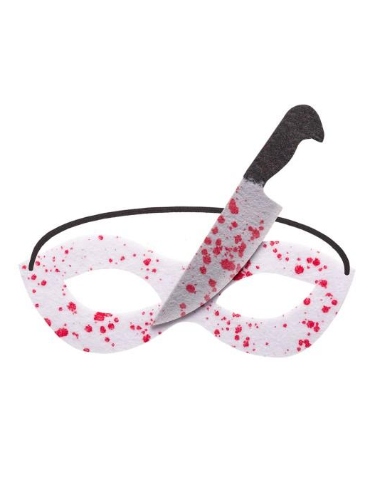 MASCHERA TESSUTO CON COLTELLO