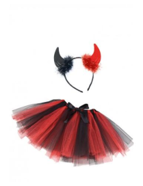 KIT DIAVOLETTA GONNA+CERCHIETTO