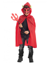 DEVIL KIT CLOAK + MASK + PITCH FORK