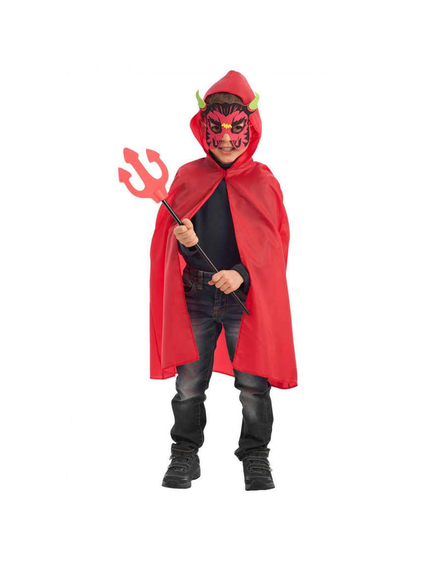 DEVIL KIT CLOAK + MASK + PITCH FORK
