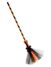 SCOPA STREGA ARANCIO CON VOILE