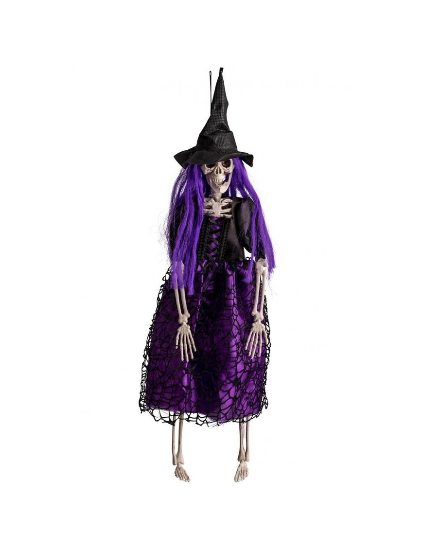 SKELETON HANGER 40cm WITCH