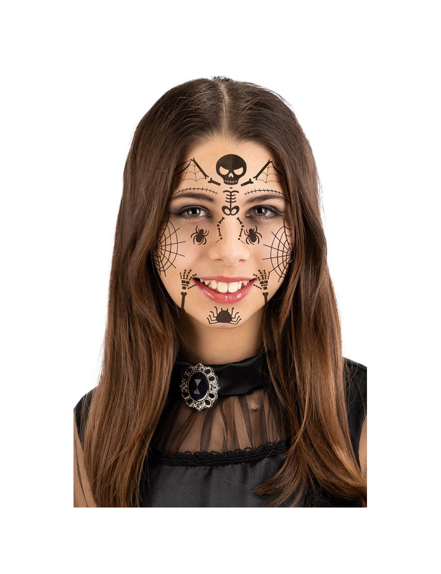 SKELETON FACE TATTOOS