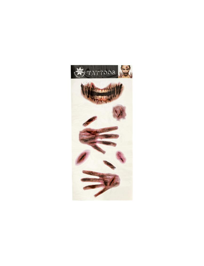 TATUAGGI BOCCA, MANI CICATRICI