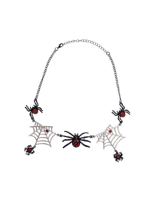SPIDERS AND COBWEBS NECKLACE