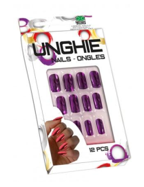 METALLIC PURPLE NAILS