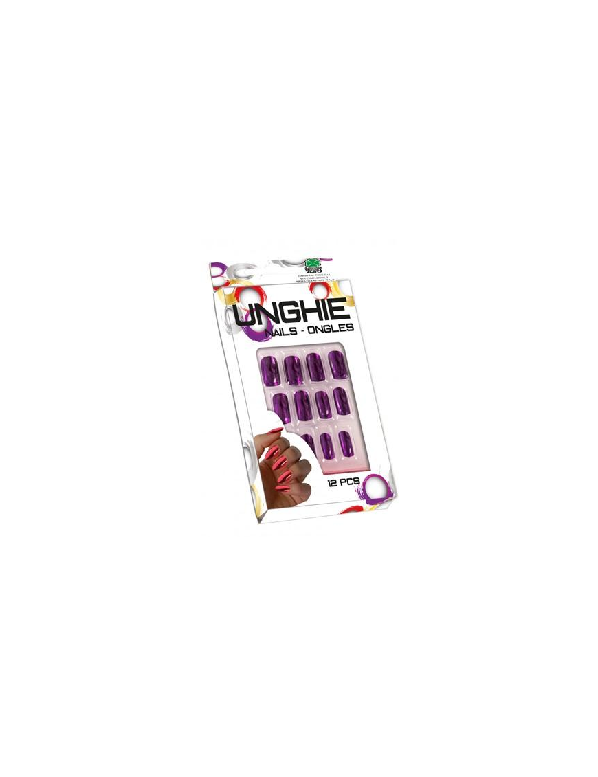 METALLIC PURPLE NAILS