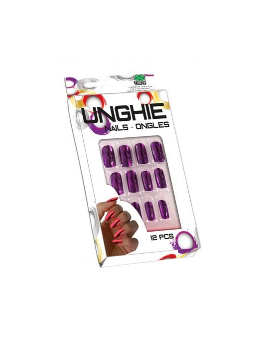 METALLIC PURPLE NAILS