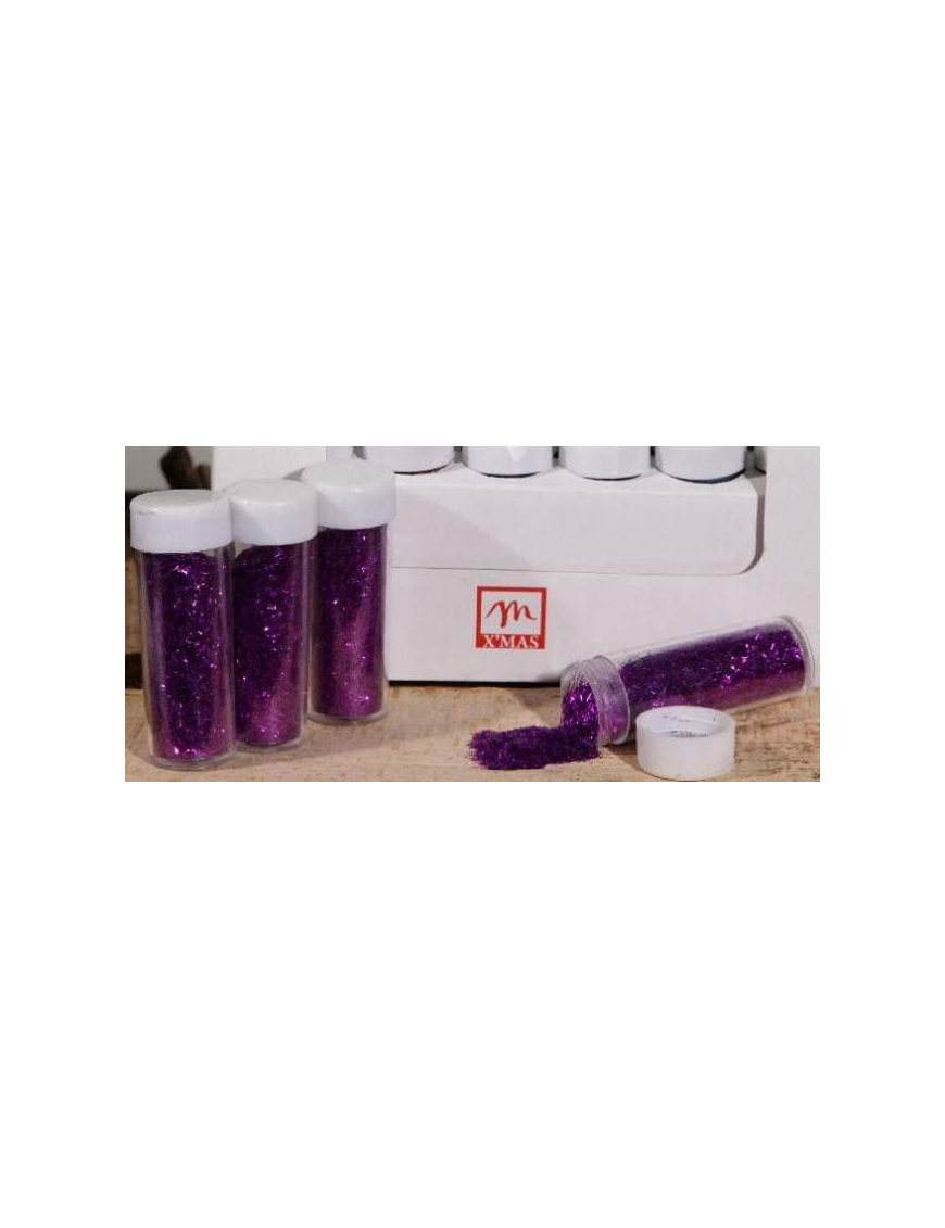 VIOLA GLITTER PER DECORAZIONI 20gr 774$$