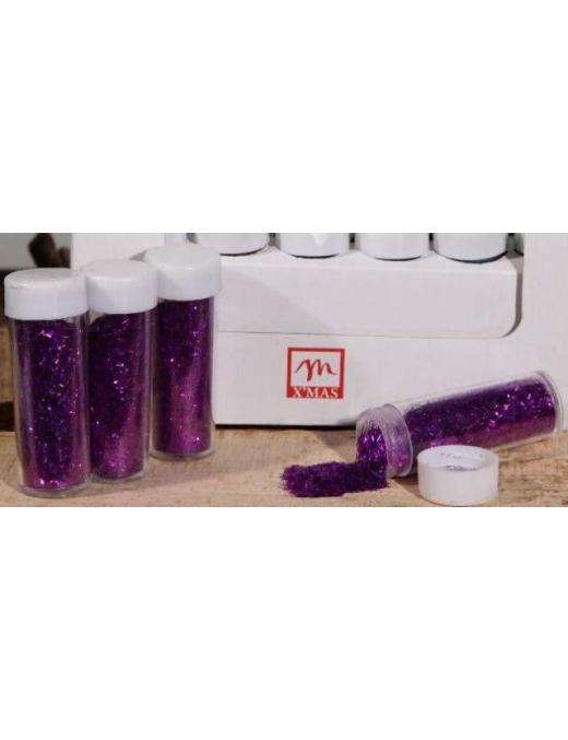 VIOLA GLITTER PER DECORAZIONI 20gr 774$$