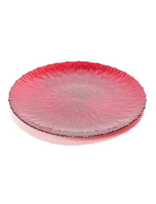 L.LINES ROSSO PIATTO TONDO 21cm 97879$$