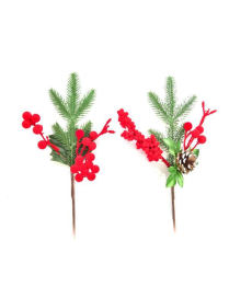 BACCHE FLOCCATE ROSSE PICK 31 CENTIMETRI