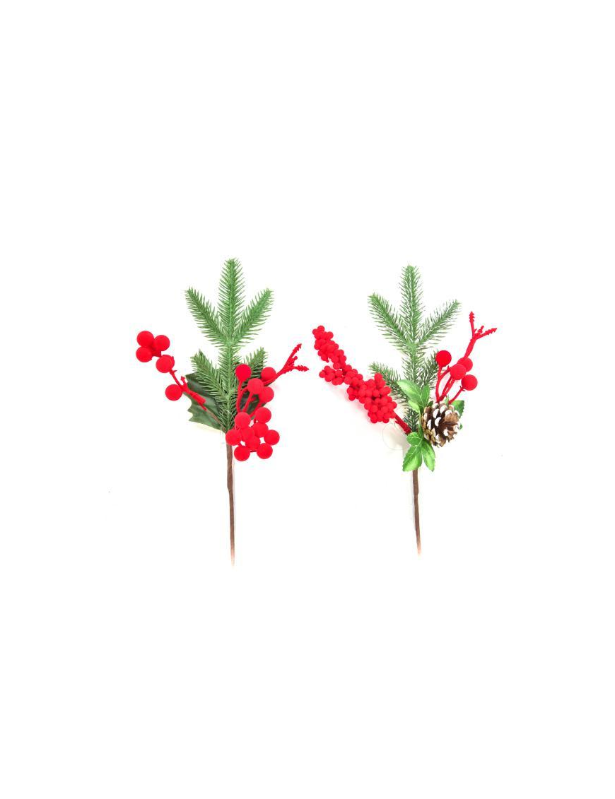 BACCHE FLOCCATE ROSSE PICK 31 CENTIMETRI