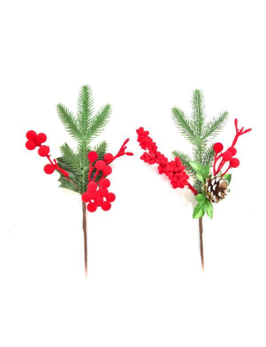 BACCHE FLOCCATE ROSSE PICK 31 CENTIMETRI