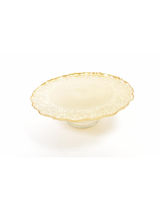 GOLD GLASS CAMPIGLIO RED 28x11 CENTIMETERS