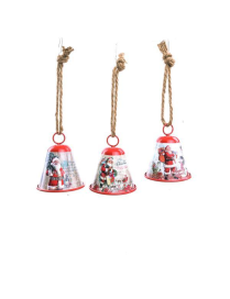 DECORATED METAL BELL 10x11cm