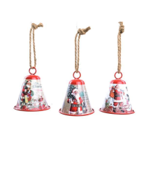 DECORATED METAL BELL 12x14cm