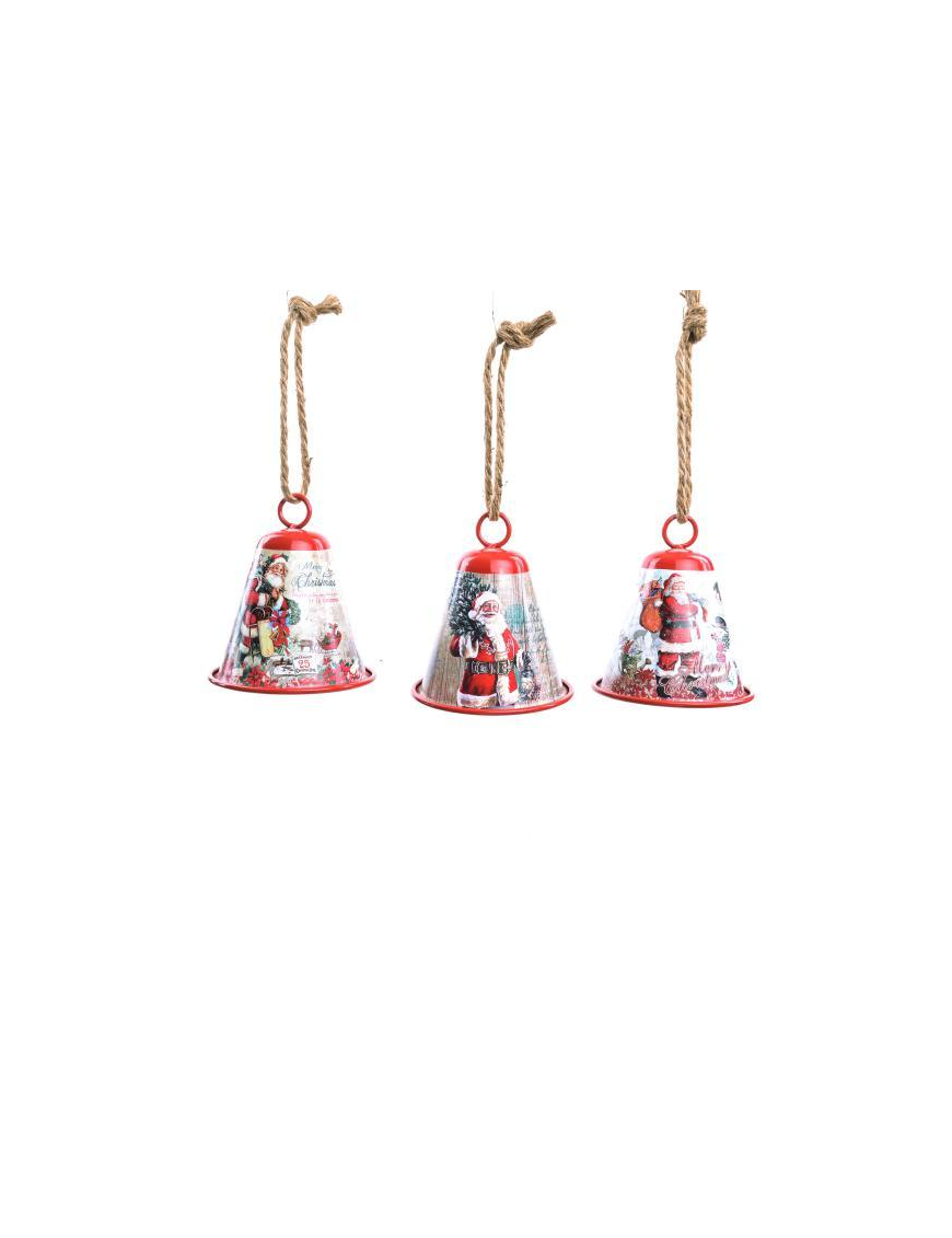 DECORATED METAL BELL 12x14cm