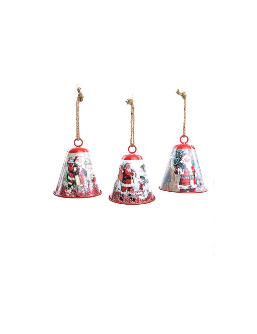 DECORATED METAL BELL 16x18cm