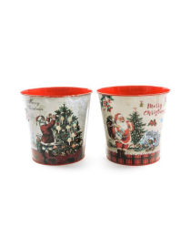 VASO LATTA NATALIZIO 17x17cm
