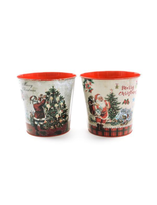 VASO LATTA NATALIZIO 17x17cm