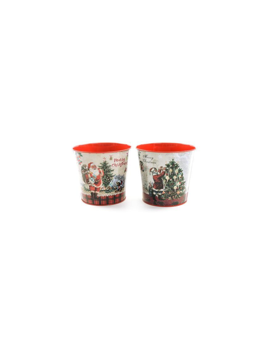 VASO LATTA NATALIZIO 15x13cm
