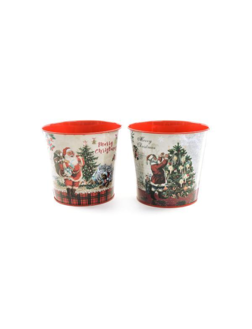VASO LATTA NATALIZIO 15x13cm