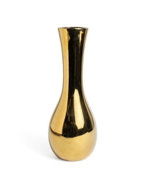 VASO CERAMICA DORATO 10x28cm
