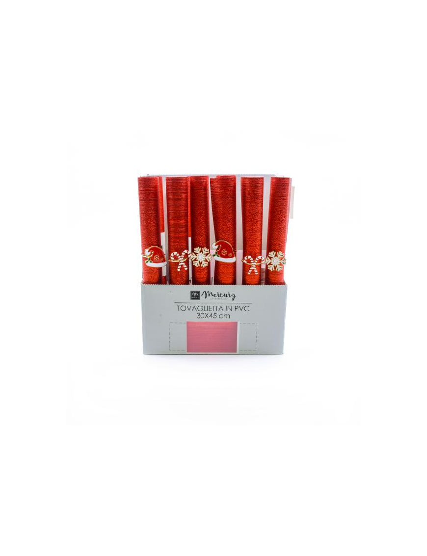 30x45 PLACEMAT + RED NAPKIN HOLDER