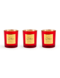CANDELA ROSSA 120gr 7x7cm FRAGRANZE ASSORTITE