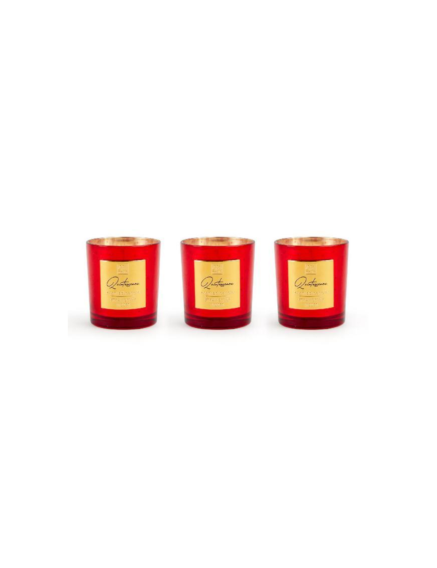 CANDELA ROSSA 120gr 7x7cm FRAGRANZE ASSORTITE