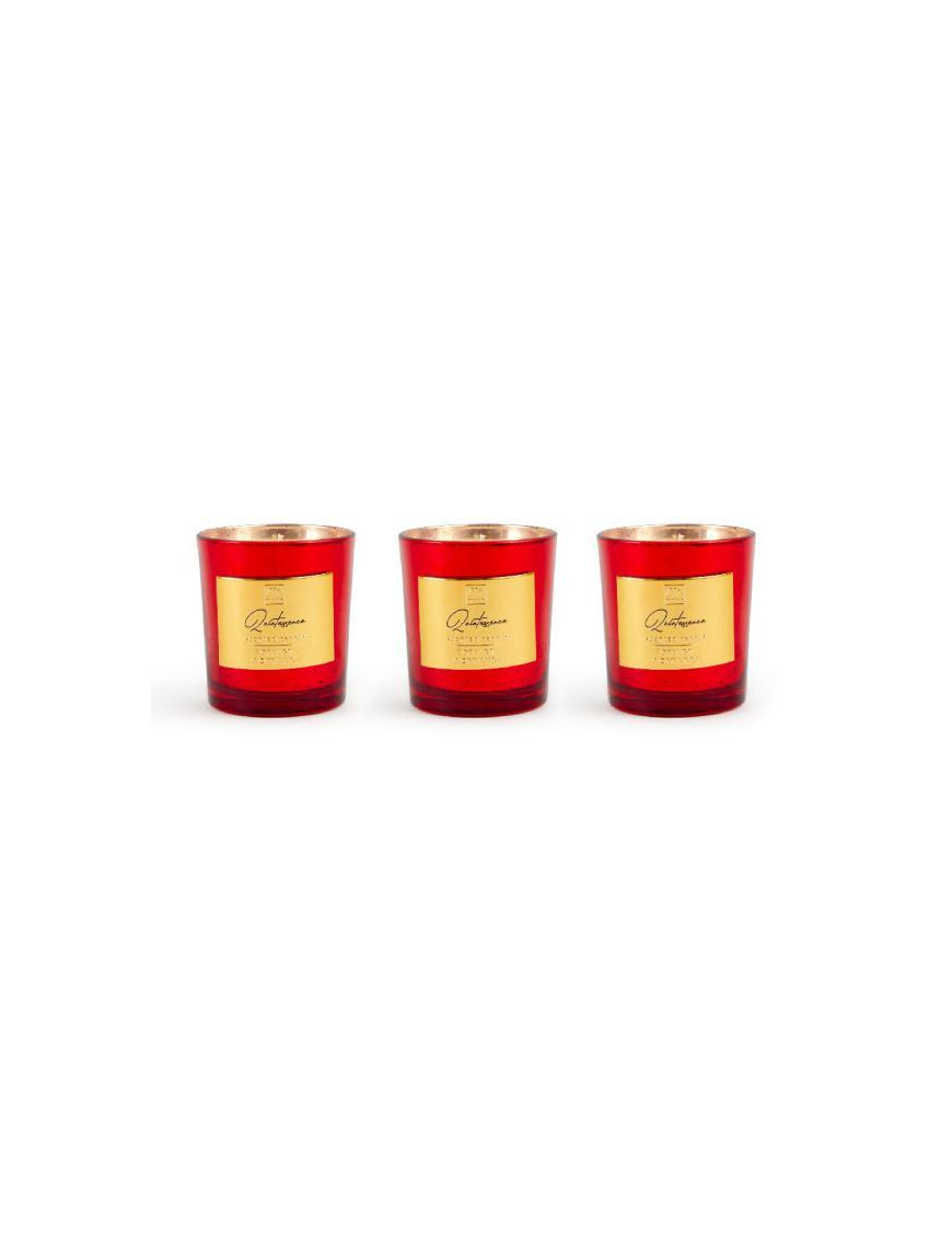 CANDELA ROSSA 200gr 8x9cm FRAGRANZE ASSORTITE