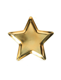 LINEA PLASTICA  VASSOIO ORO STELLA 31cm