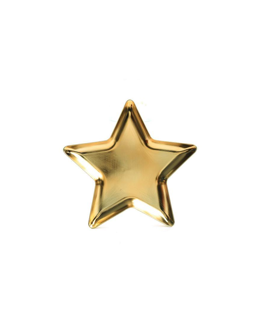 PLASTIC LINE GOLD STAR TRAY 31cm