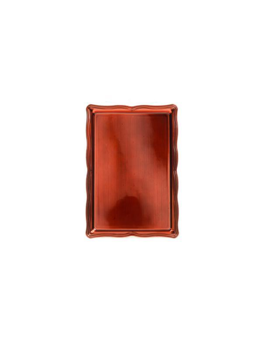 LINEA PLASTICA  VASSOIO RETTANGOLARE ROSSO  24x16cm