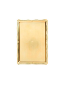 PLASTIC LINE RECTANGULAR GOLD TRAY 30x21cm