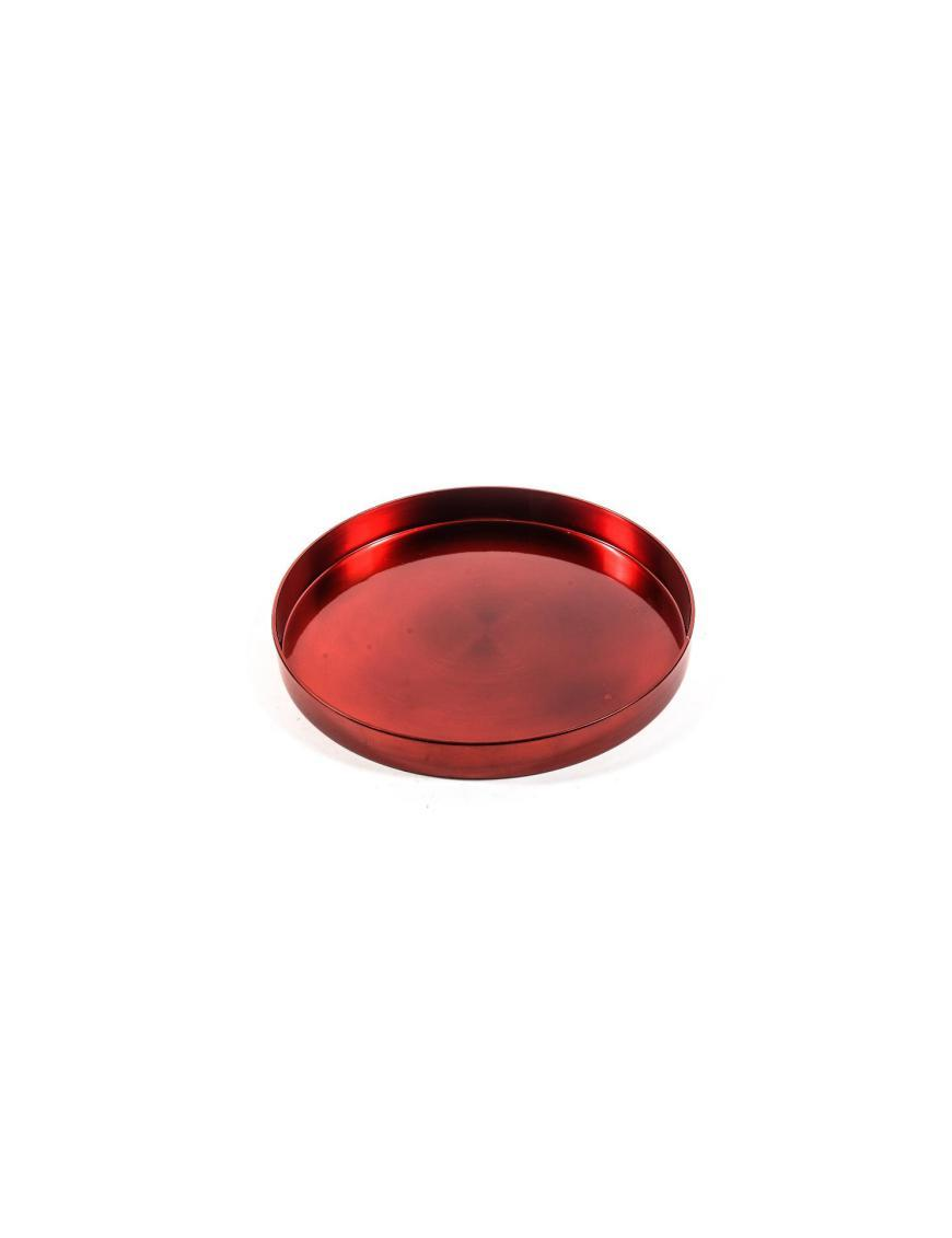 LINEA PLASTICA VASSOIO TONDO ROSSO 27cm