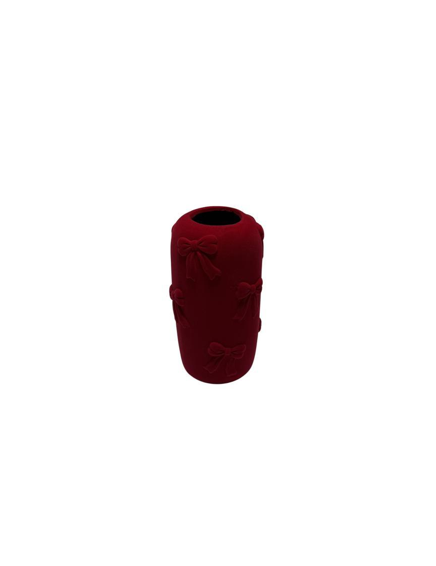 VASO EFF. VELLUTO ROSSO 13x24cm 41227