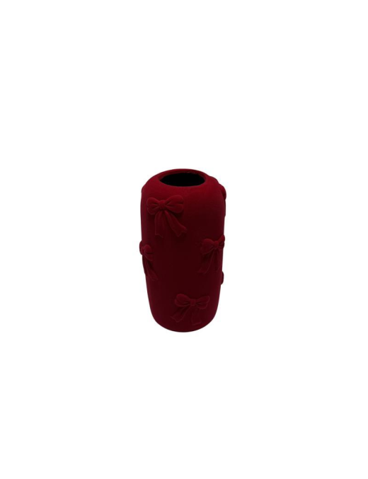 VASO EFF. VELLUTO ROSSO 13x24cm 41227