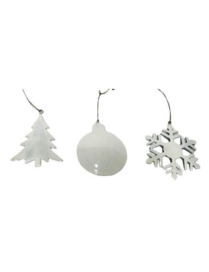 APPENDINO SMALTO BIANCO 13cm FORME ASSORTITE