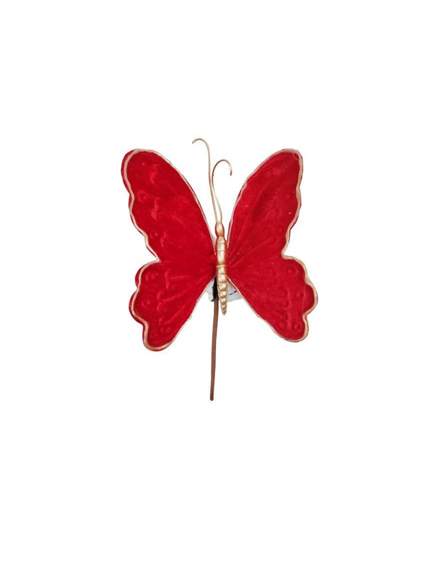 RED VELVET BUTTERFLY PICK 20cm