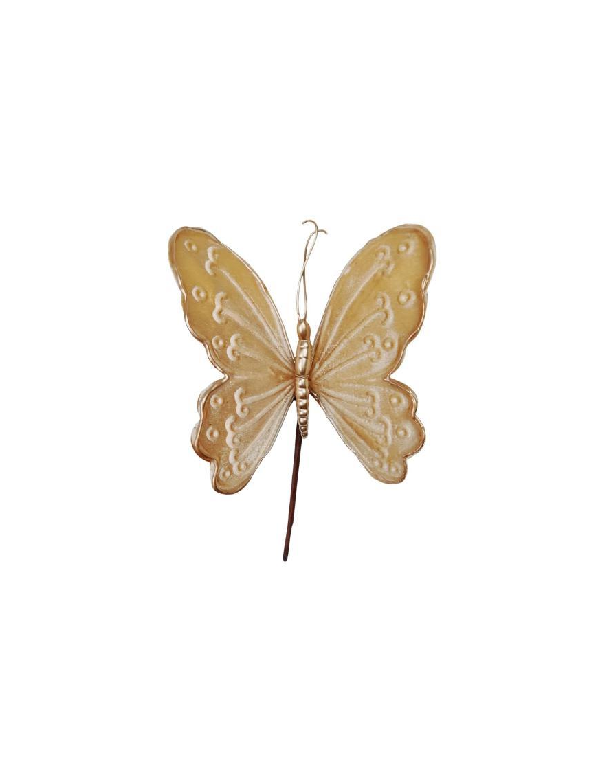 PICK FARFALLA VELLUTO BEIGE 20cm