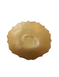 L.VETRO GOLD PIATTO FONDO 21cm 13801
