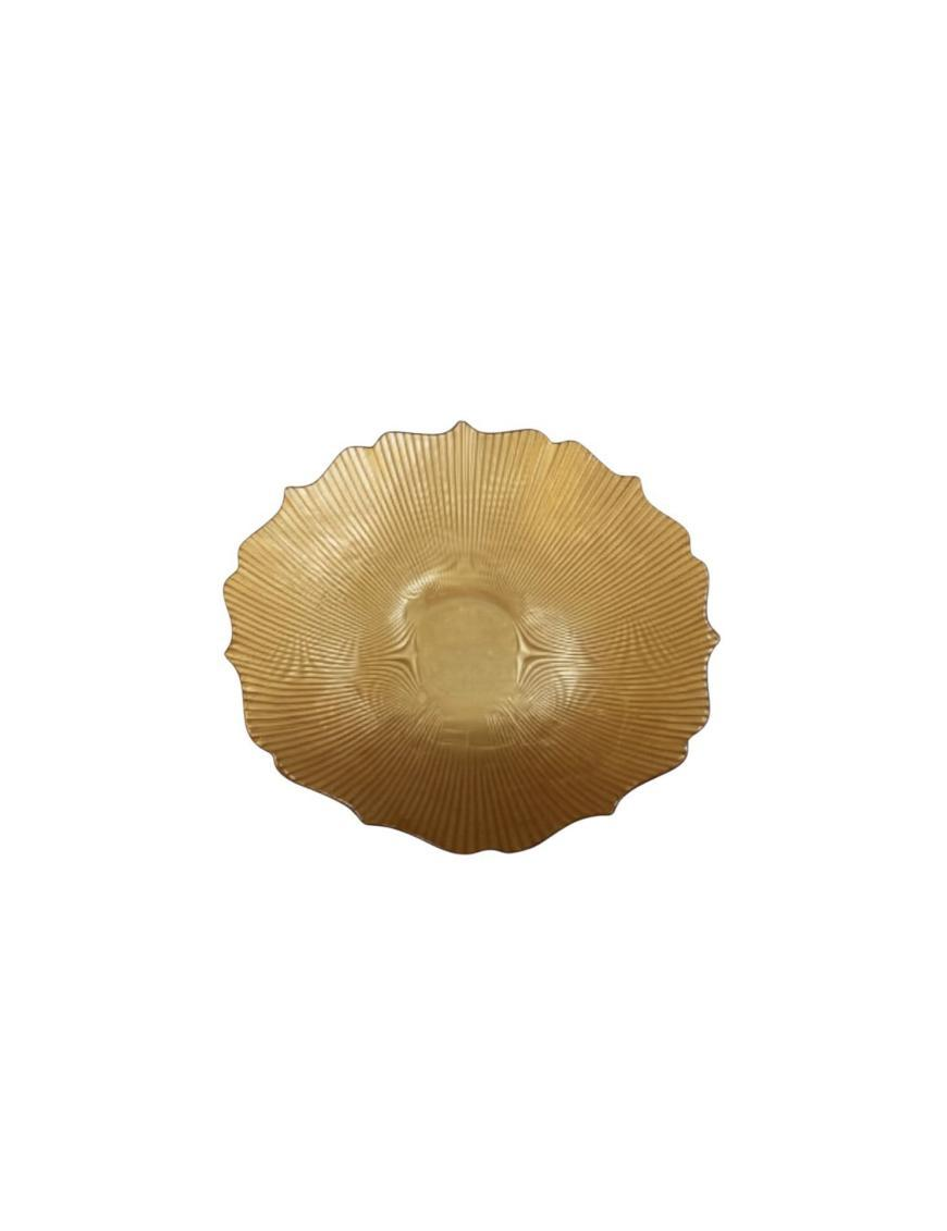 L.VETRO GOLD PIATTO FONDO 21cm 13801