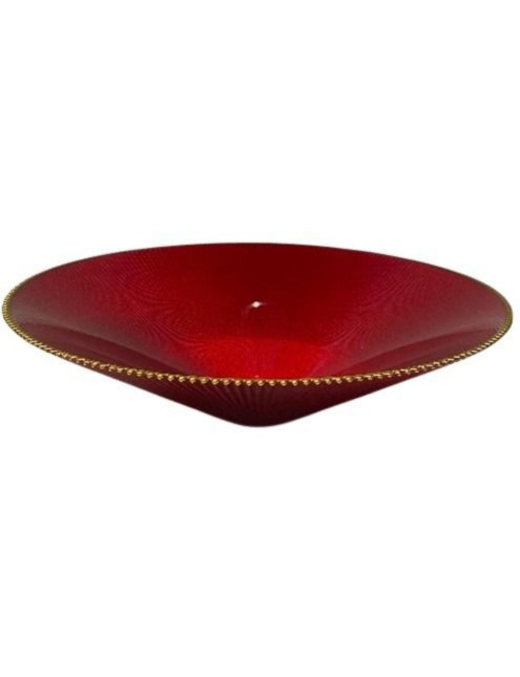 L.VETRO ORO/ROSSO CENTROTAVOLA 35cm91027