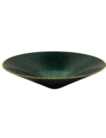 L.VETRO ORO/VERDE CENTROTAVOLA 35cm91164