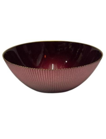 L.VETRO ORO/BORDEAUX INSALATIERA 28cm