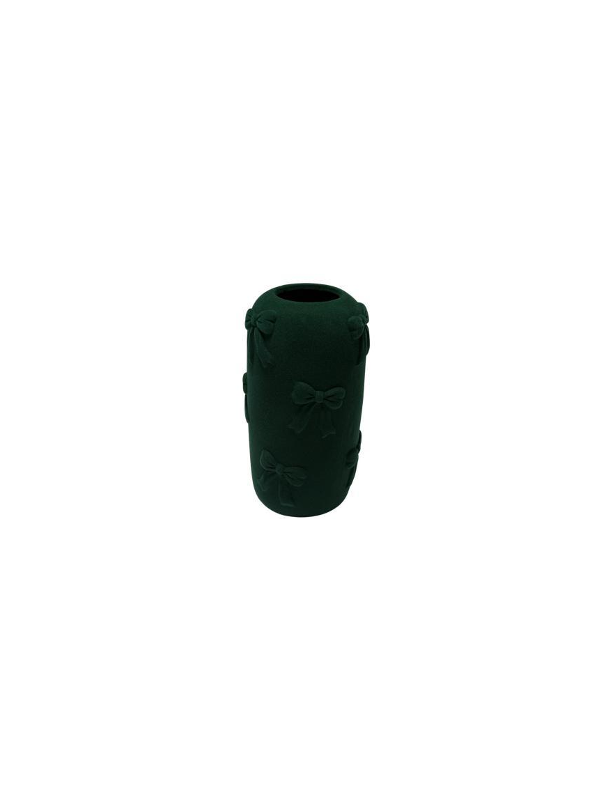 VASO EFF. VELLUTO VERDE 13x24cm 41708
