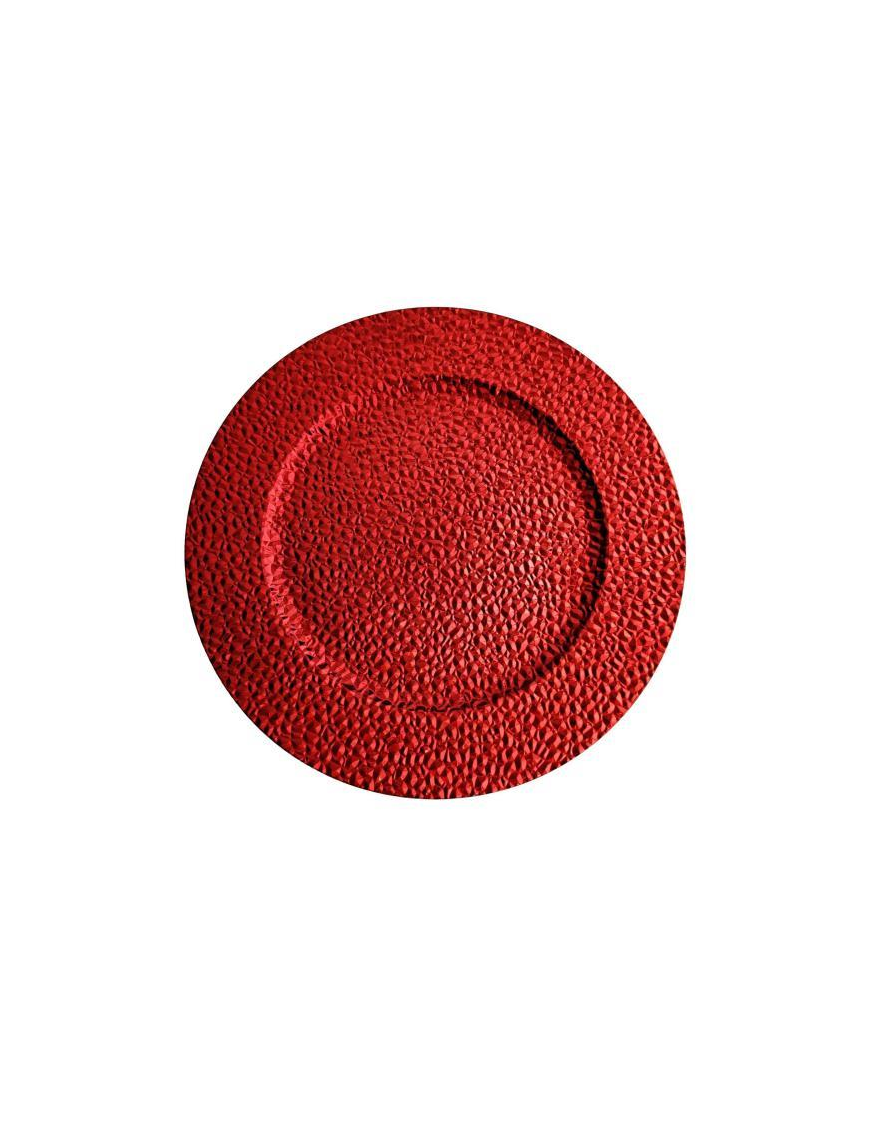 SOTTOPIATTO PLASTICA d.40cm ROSSO 46116